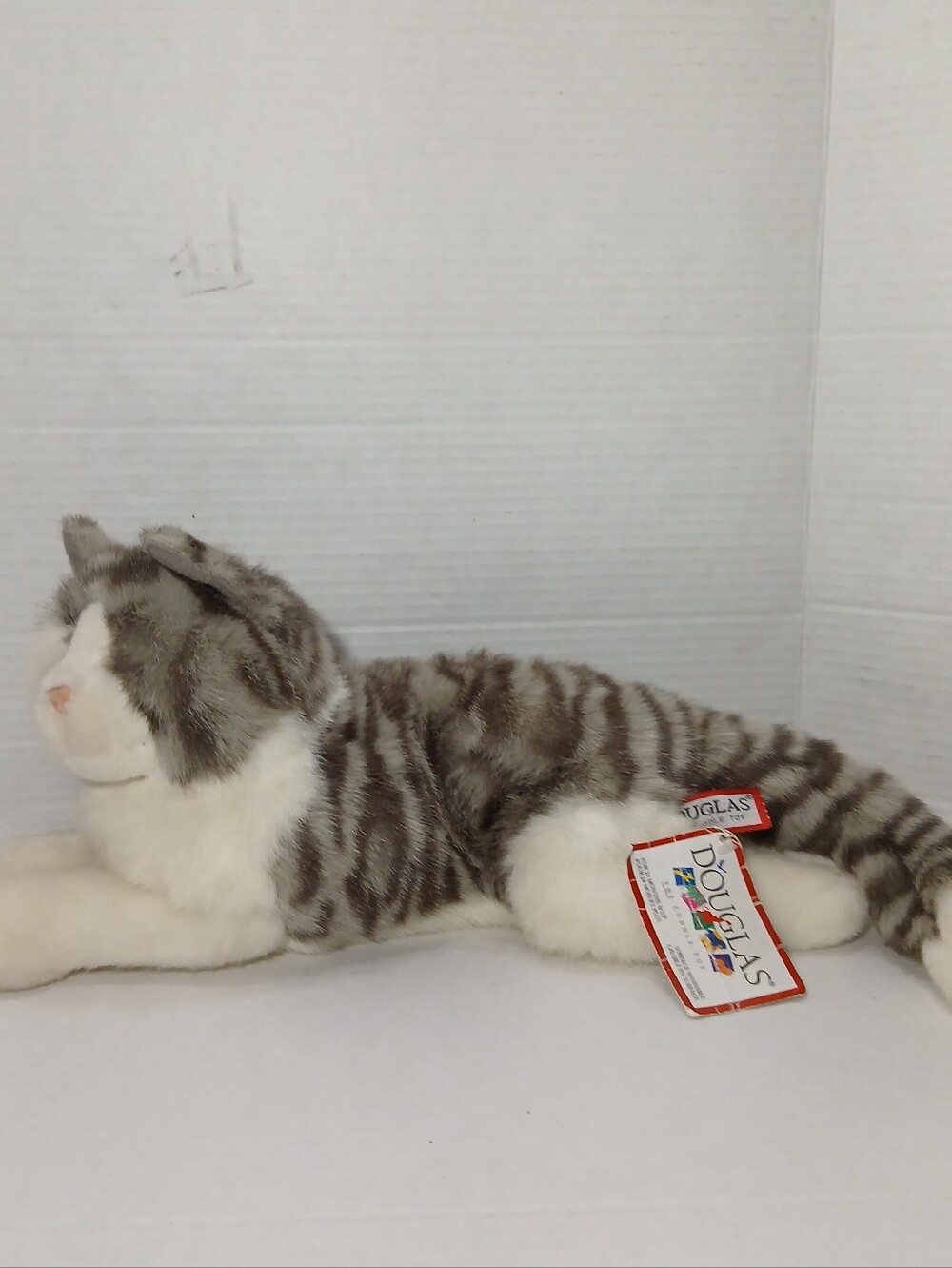 SMOKEY Douglas CAT Grey Gray White Kitty Tabby New NWT Plush Stuffed Animal